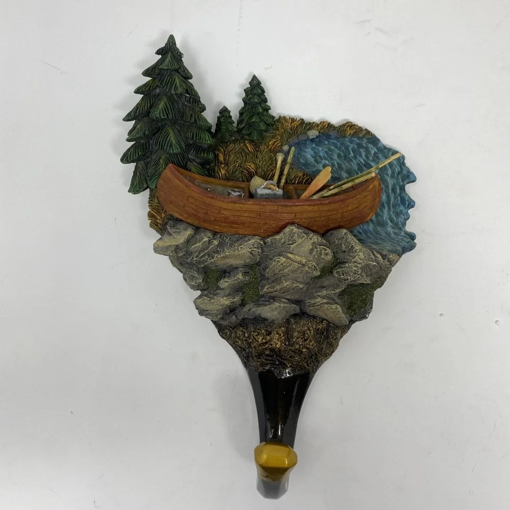 Terry Redlin WildWings Evening Solitude Resin Hang Up Wall Decor Canoe 2006 Hook